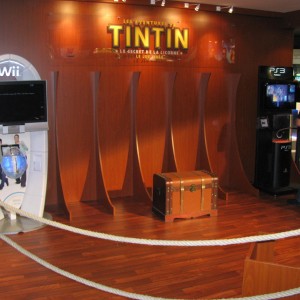 Tintin aussi est présent sur le salon Tintin aussi est présent sur le salon